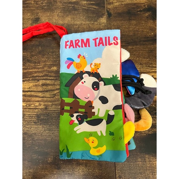 Farm‎ Animals Tails Cloth Crinkle Book - Picture 1 of 4